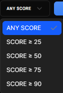 Score filter