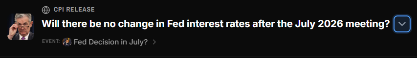 Market dropdown menu