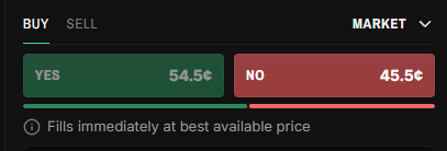 Buy and sell controls